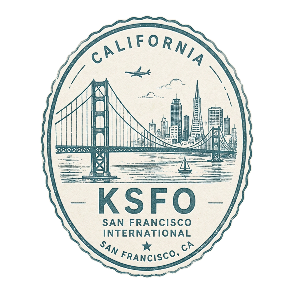 KSFO passport stamp
