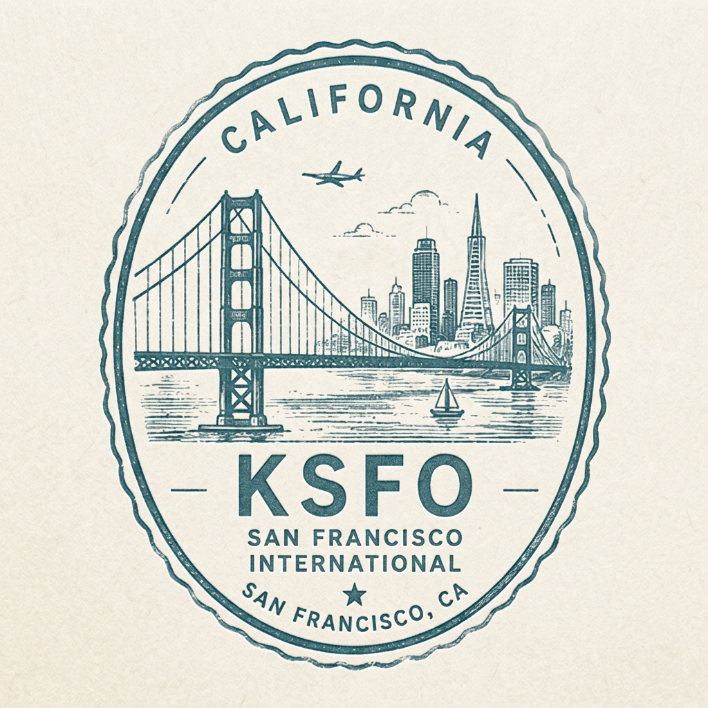 KSFO passport stamp