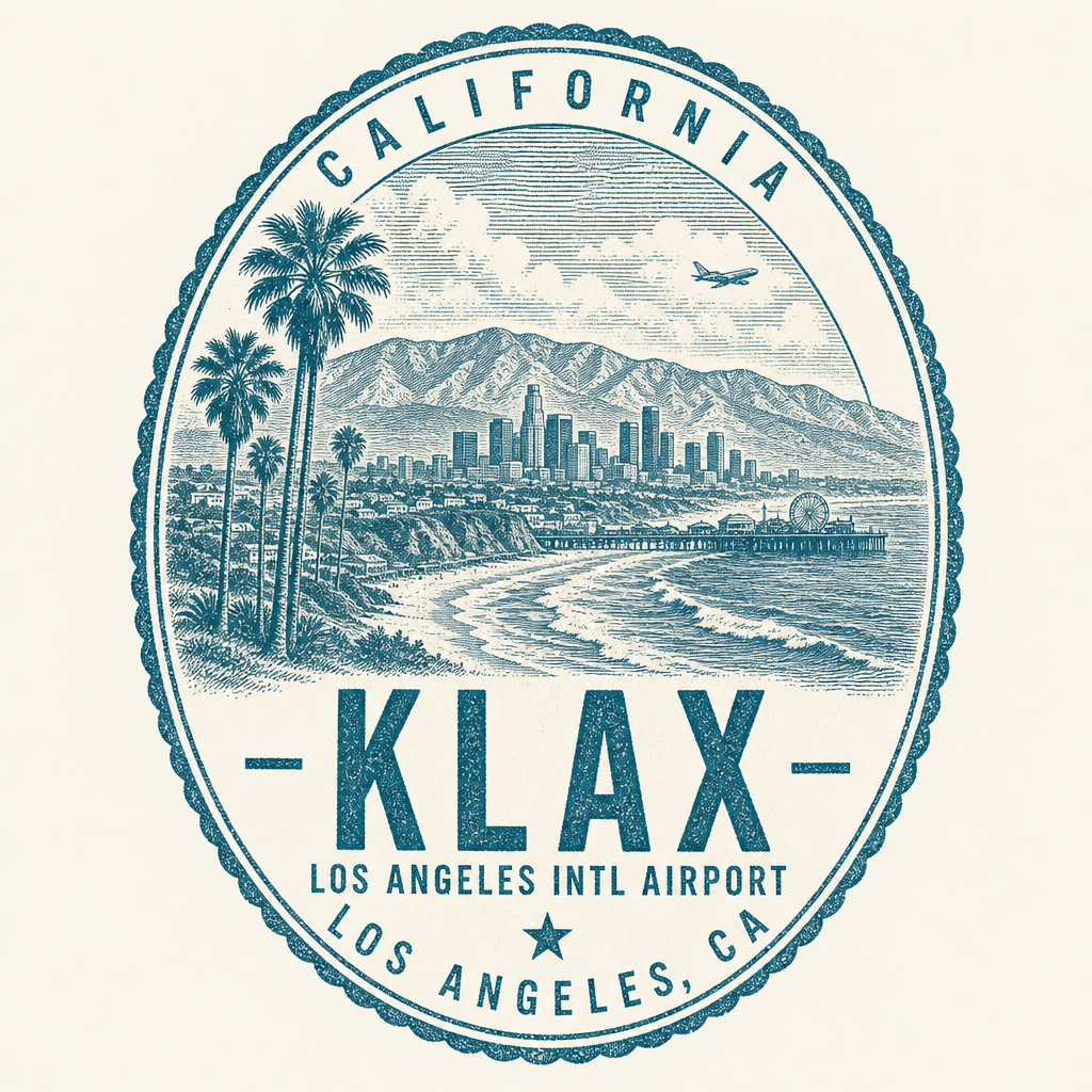 KLAX passport stamp